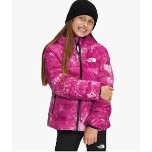 THE NORTH FACE Girls' Reversible North Down Hooded Jacket, Fuschia Pink small